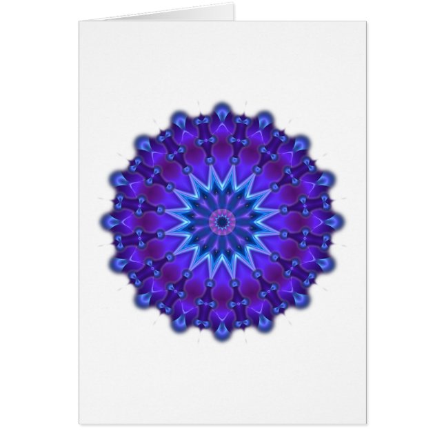 L'étoile Mandala en bleu (Devant)
