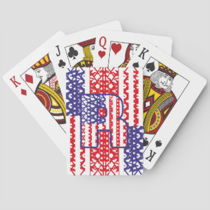 LETRA INICIAL R LAS ESTRELLAS de USA/EU Spielkarten