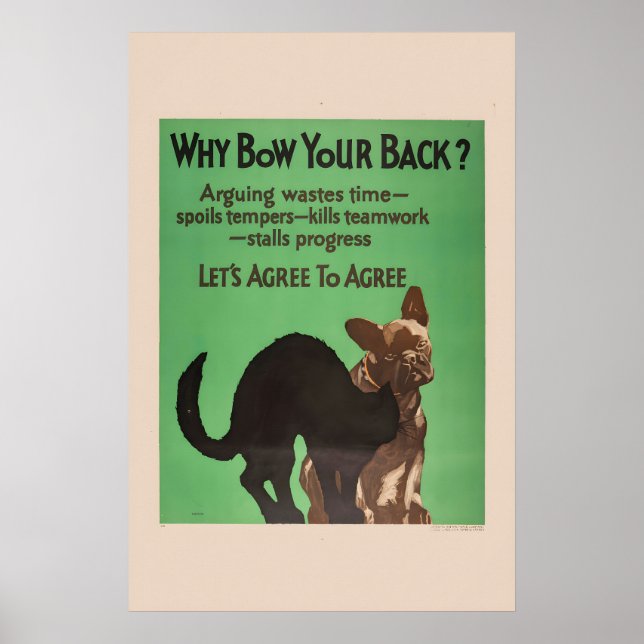 Let's Agree to Agree! - 1920s Mather Business Poster (Vorne)