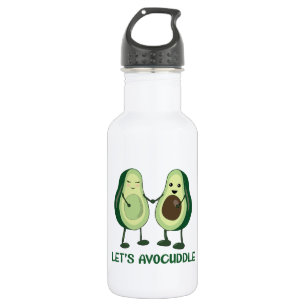 Let's Avocuddle - Funny Avocado Pun Edelstahlflasche