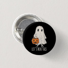 Let's Boo This Fun Ghost Trick or Treat Button