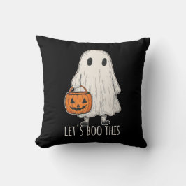 Let's Boo This Fun Ghost Trick or Treat Kissen