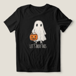 Let's Boo This Fun Ghost Trick or Treat Tri-Blend Shirt