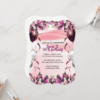 Let's Celebrate Invitation Template, Editable Surp