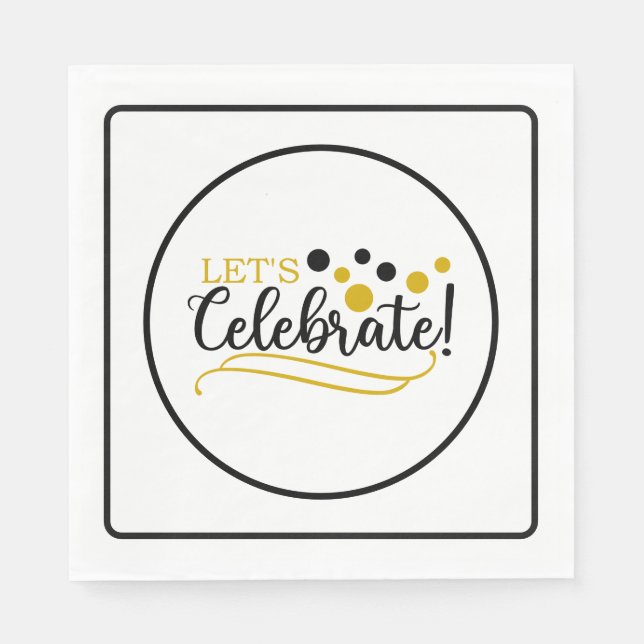 Lets Celebrate  Serviette (Vorderseite)