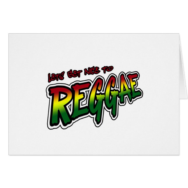 Lets deviennent gentil en musique de reggae de (Devant horizontal)