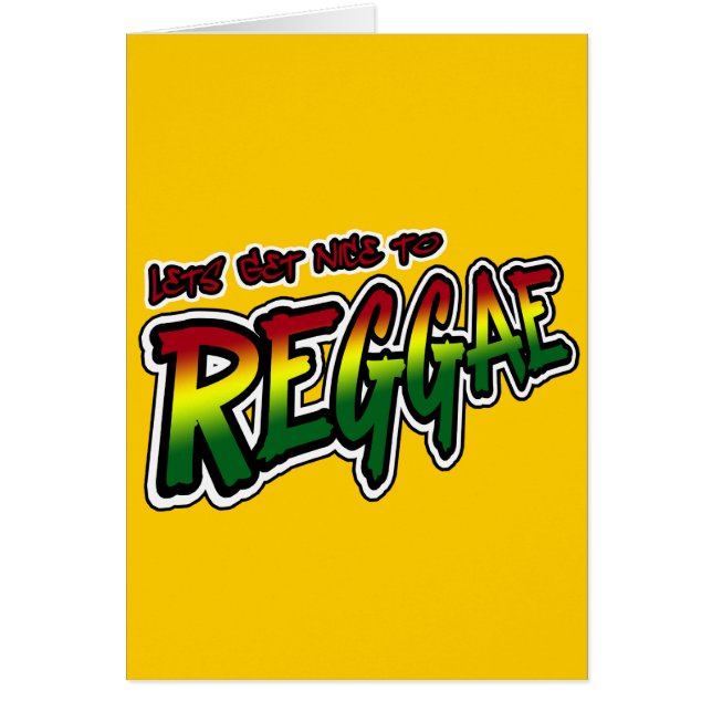 Lets deviennent gentil en musique de reggae de (Devant)