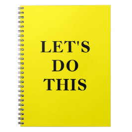 Let's Do This - 6.5" x 8.75" Classic Notebook Notizblock