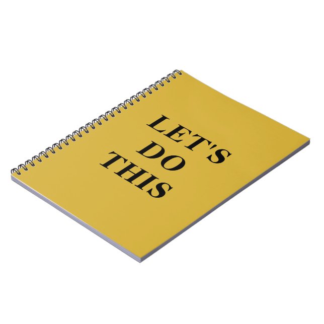 Let's Do This - Metallic Gold Classic Notebook Notizblock (Linke Seite)