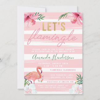Let's Flamingle Flamingo Einladung