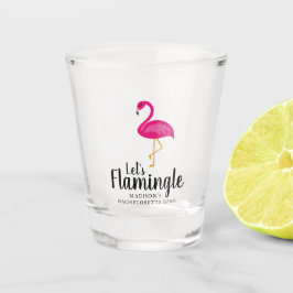Let's Flamingle Flamingo Junggeselinnen-Abschied Schnapsglas