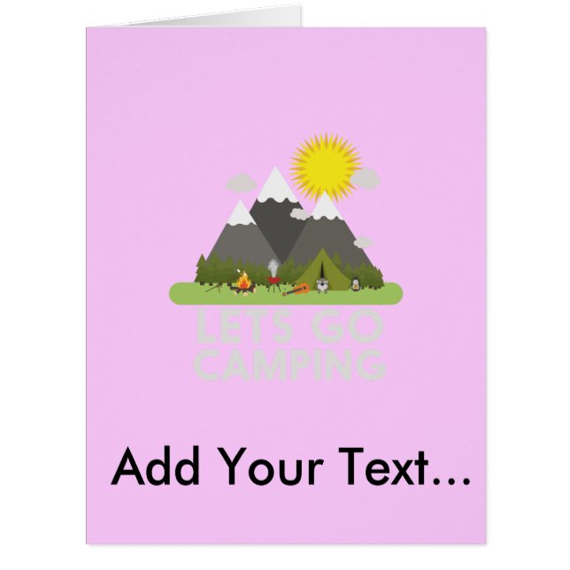 Lets gehen Camping (Vorderseite)