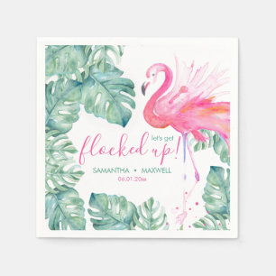 Let's Get Flocked Up Cocktail Serviette