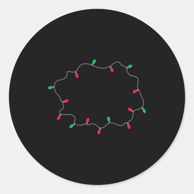 Lets Get Lit Funny Christmas Quote  Runder Aufkleber (Vorderseite)