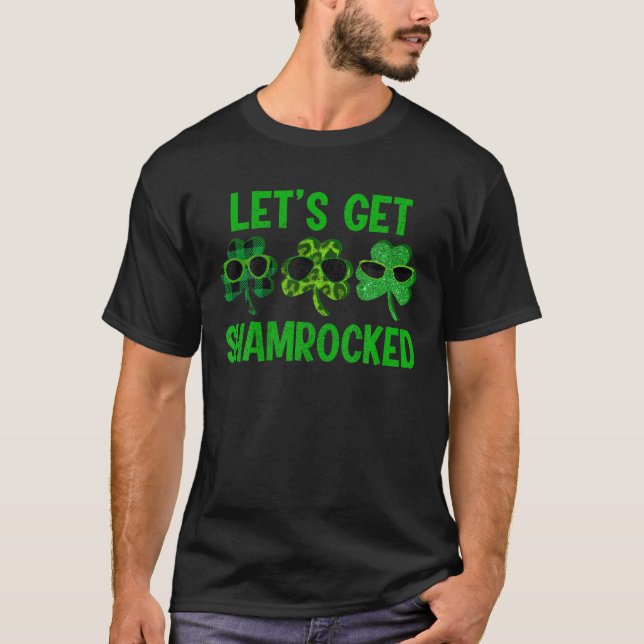 Let's Get Shamrock Green Leopard St Patrick's Day T-Shirt (Vorderseite)