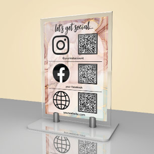 Let's Get Social Business   QR-Code-Tischkarte Tischnummer