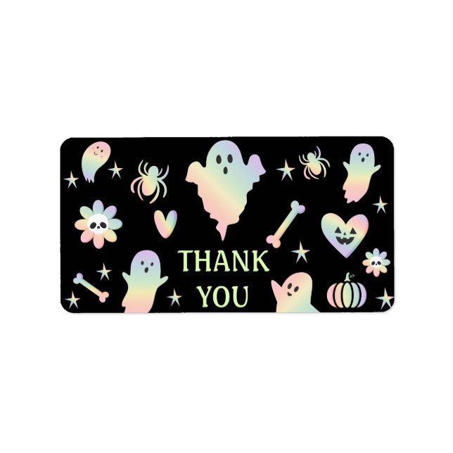 Let's Get Spooky,Halloween party  Adressaufkleber (Vorne)