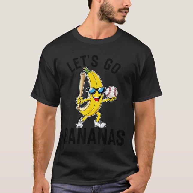Let's Go Bananas Funny Banana Merch  T-Shirt (Vorderseite)