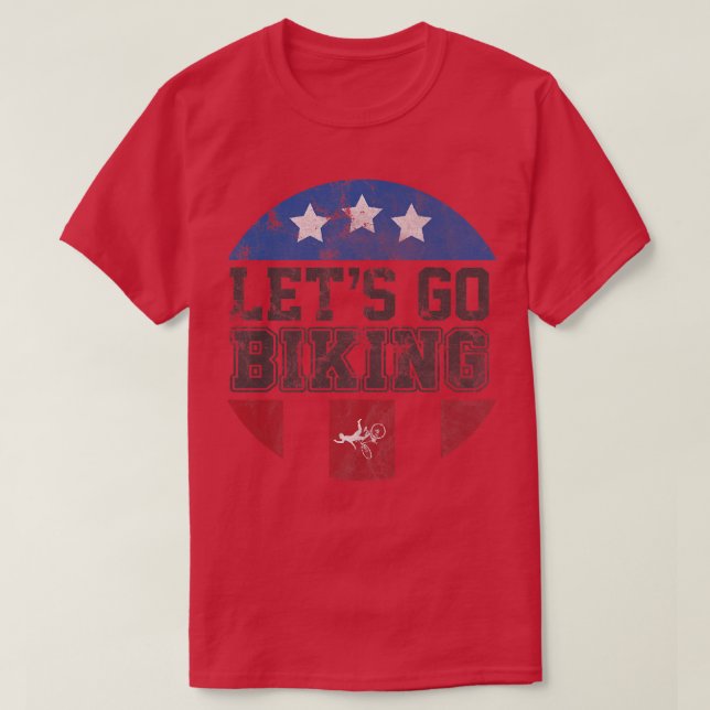 Let's Go Biking - Sarcastic Biker Lover 727 T-Shirt (Design vorne)