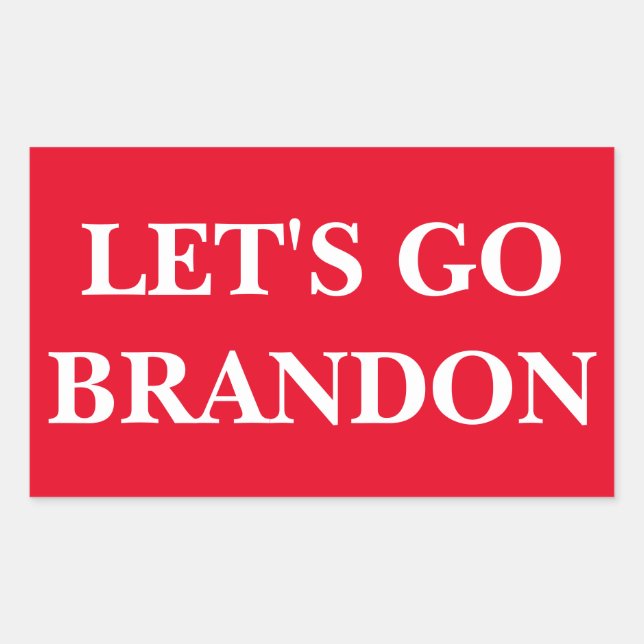 LET'S GO BRANDON 4 Stickers 4.5" x 2.7" (Vorderseite)