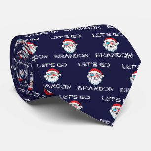 Let's Go Brandon Joe Biden Weihnachten Krawatte