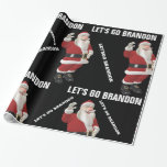 LET'S GO BRANDON SANTA CHRISTMAS Wrapping Paper Geschenkpapier<br><div class="desc">LASS'S BRANDON CHRISTMAS WRAPPING PAPIER GEHEN</div>