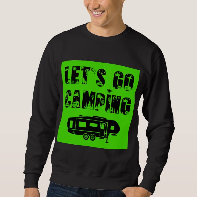 Let's Go Camping - 5. Rad Sweatshirt (Vorderseite)