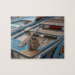 Let's Go Fishing - Cat Puzzle - 8x10 - 110 pc