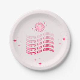 Let's Go Girls - Paper Plate - Junggeselinnen-Absc Pappteller
