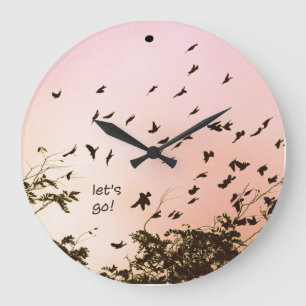 let's go! große wanduhr