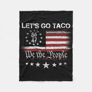 Let's Go Taco 8647 US-Flagge 86 47 Männer Frauen 4 Fleecedecke