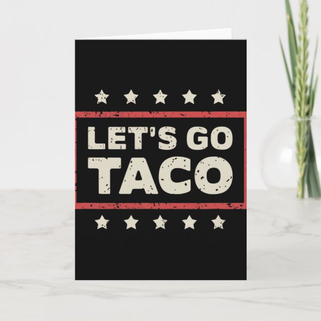 Let's Go Taco  Karte (Vorderseite)