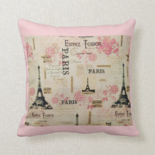 "Let's go to Paris" Drehkissen 16" x 16" Kissen