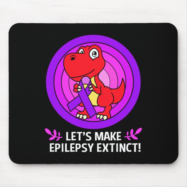 Lets Make Epilepsy Extinct Epilepsy Awareness Kids Mousepad (Vorne)