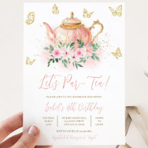 Let's Par-Tee Garden Tea Party Geburtstag