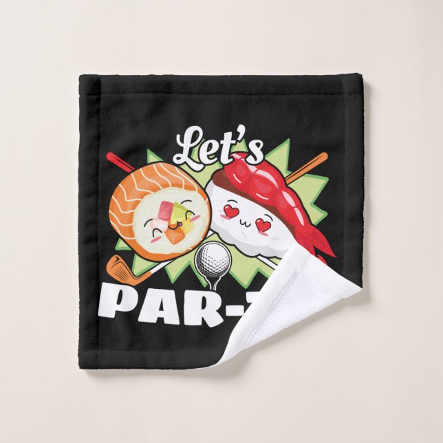 Lets Par Tee Golf Pun - Golf Party (Gant de toilette)