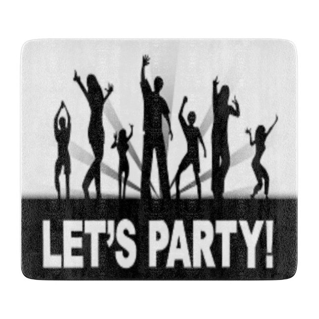"LET'S PARTY"-TANKER SCHNEIDEBRETT (Vorderseite)