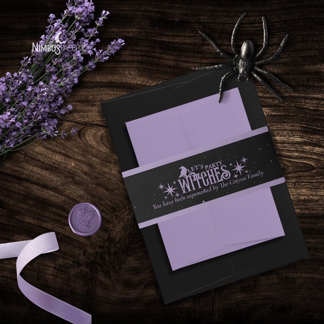 Let's Party Witches Halloween Belly Band (Von Creator hochgeladen)