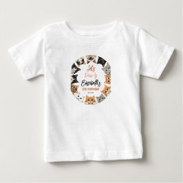 Let's Pawty Cat 5th Birthday | Custom Birthday Kid Baby T-shirt