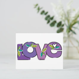 Let's Plant Love in The World Feiertagspostkarte