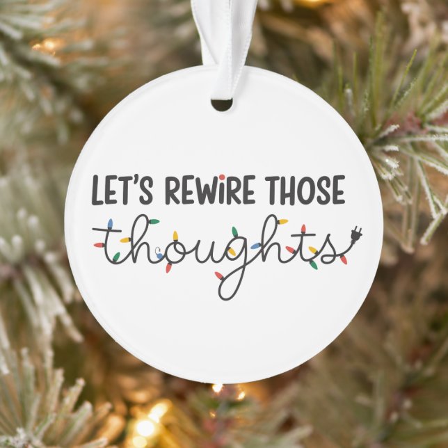 Let's Rewire Those Thoughts Mental Health Xmas (Arbre)