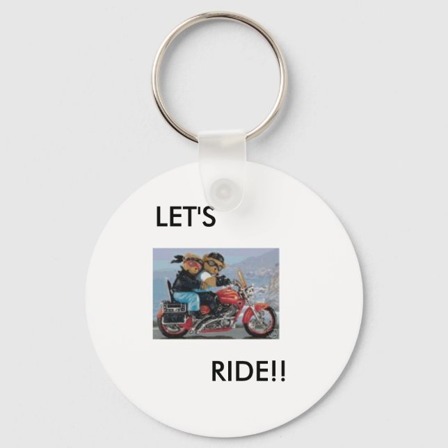 LET'S RIDE KEY CHAIN SCHLÜSSELANHÄNGER (Vorderseite)
