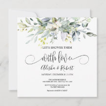  Let's Shower Them With Love Couples Shower invite