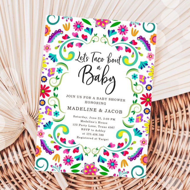 Let's Taco Bout Baby Fiesta Mexican Baby Shower Einladung (Von Creator hochgeladen)