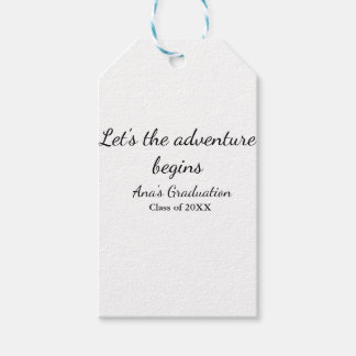 lets the adventure begins graduation class of 20XX Geschenkanhänger