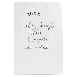 Let's toast the couple engagement wedding party ye mittlere geschenktüte