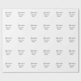 Let's toast to engagement party name date elegant  geschenkpapier