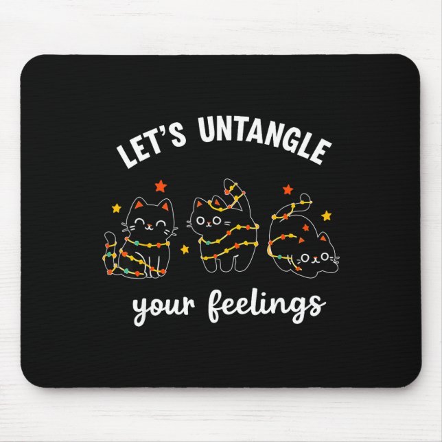 Let's Untangle Your Feelings School Counselor Chri Mousepad (Vorne)