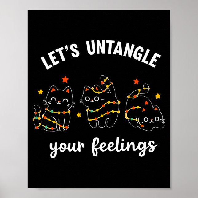 Let's Untangle Your Feelings School Counselor Chri Poster (Vorne)