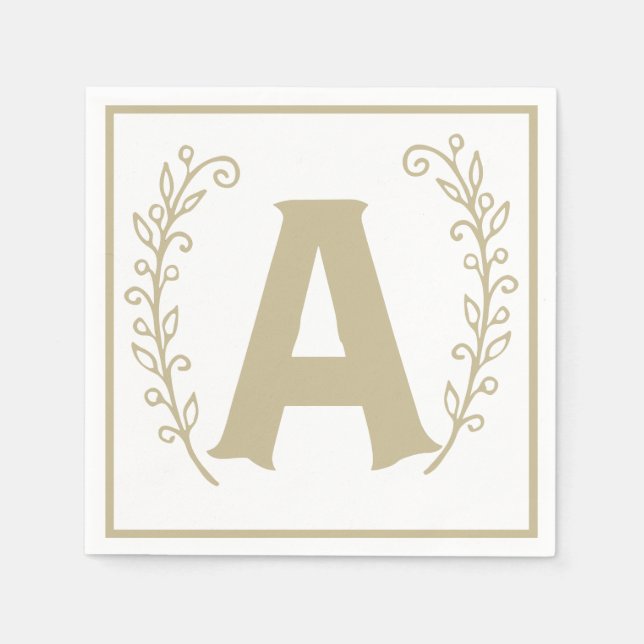 Letter A Alphabet Blockgeschlecht Neutral Baby Dus Serviette (Vorderseite)